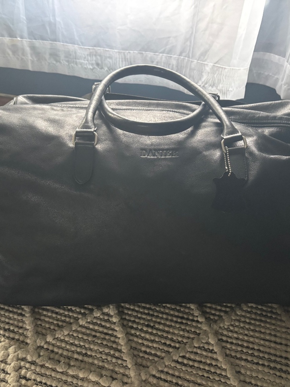 DANIER LEATHER DUFFLE BAG